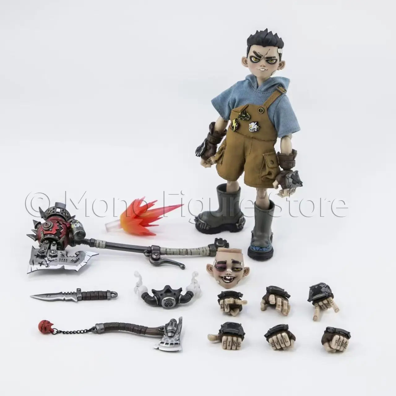 In Stock D_ONE STUDIO RAGE-ZBOYS Tooth Kid 1/12 Clothed Highly Articulated Action Figure Collectible Model