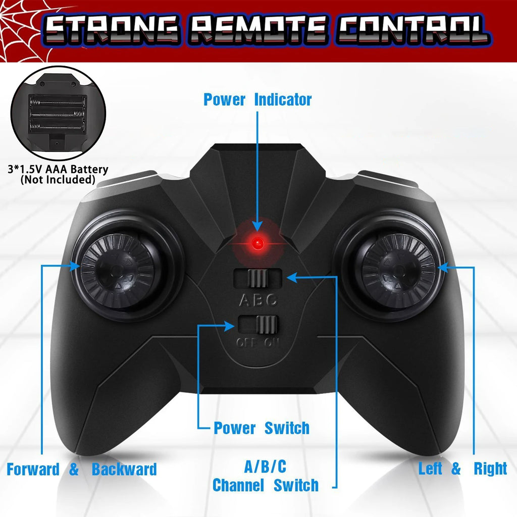 Wall Climbing Remote Control Car, 360° Rotating RC Stunt Car with Headlight, Rechargeable RC Car Toys for Kids