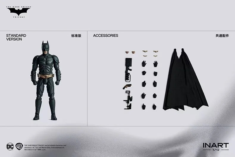 Нова 1/12 Inart Studio Нова фигурка на Батман, DC Черният рицар, трилогия, екшън фигурка, статуя на Батмен, модел, персонализирани играчки, подаръци