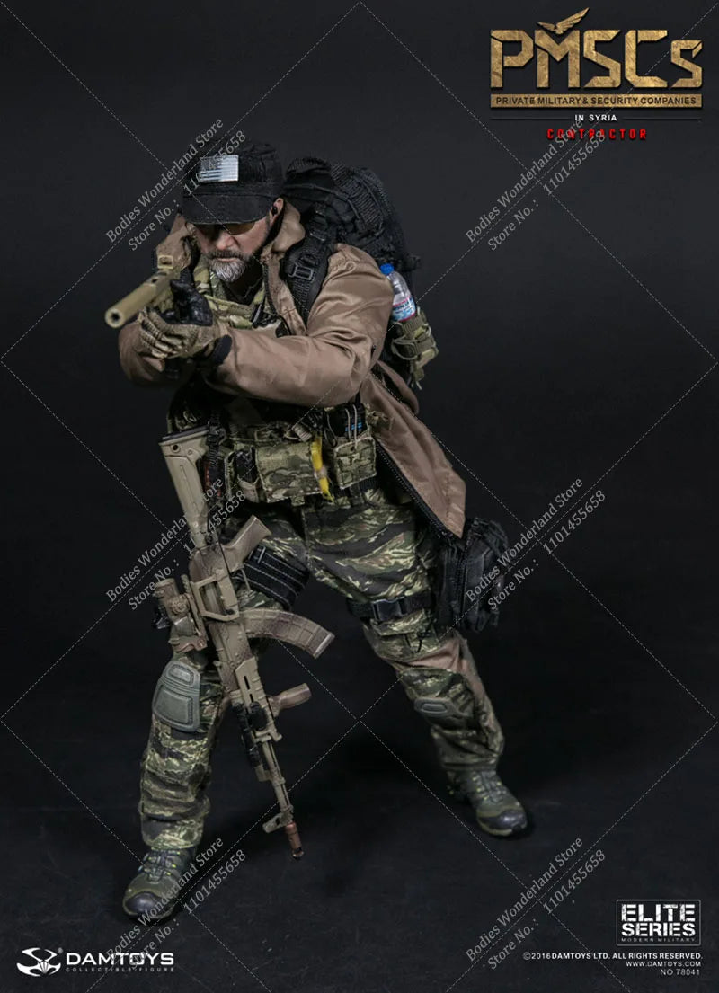 DAMTOYS DAM 78041 1/6 PMSCs Military Security Contractor in Syria 12'' Male Solider Action Figure Model Full Set with Weapon