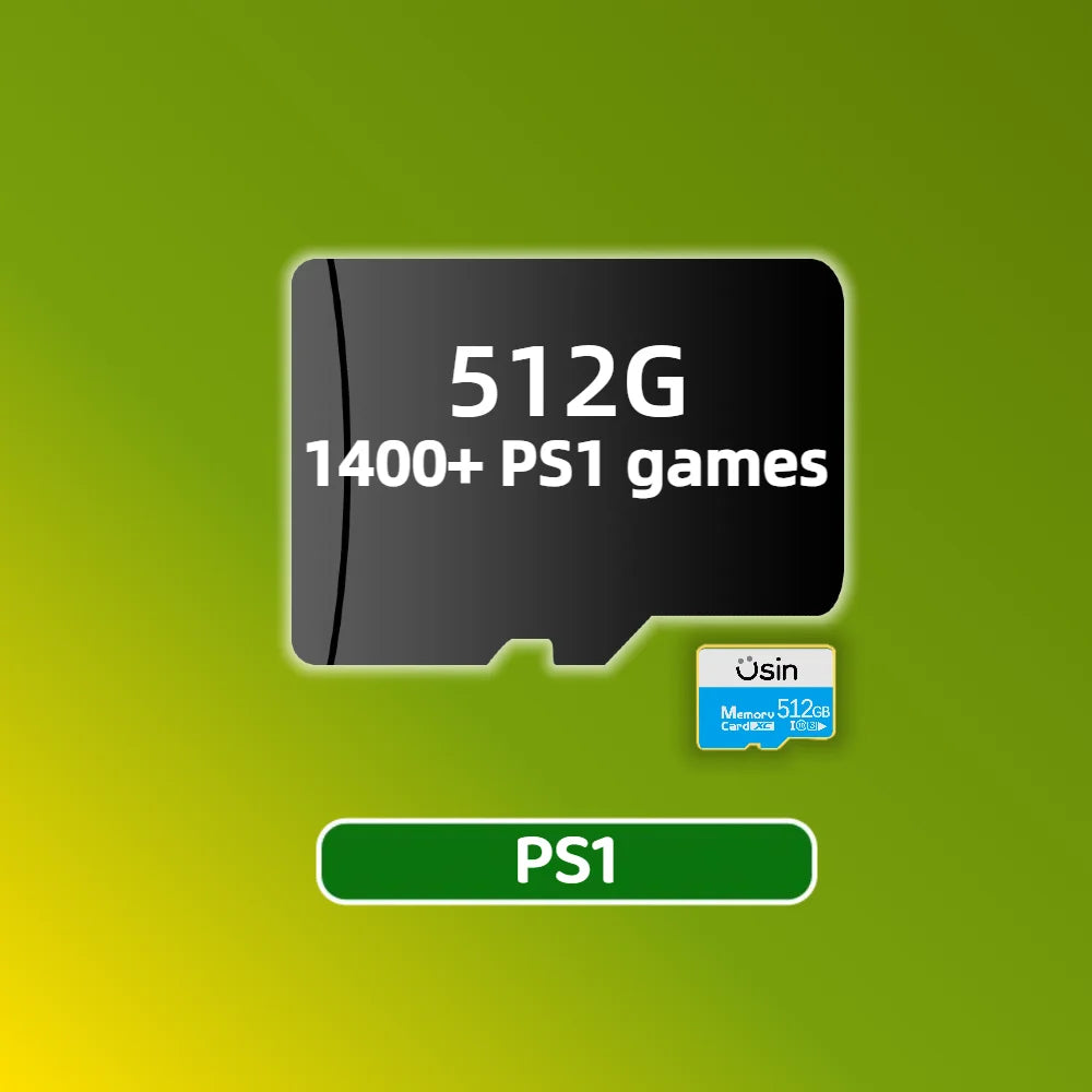 TF Game Card For Trimui Smart Pro Brick Retro Games More PSP PS1 Portable Handheld Console H-Speed Gift Memory SD 512G 256G