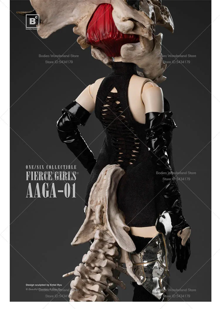 UNDERVERSE BC AAGA-01 1/6 Scale Fierce Girls Series Beautiful Chemistry Guard Female Soldier 12'' Action Figure Doll Collection