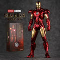 Original Avengers ZD Toy Iron Man Mark3 MK6 MK85 Action Figure LED Light Version Collectible Model Toy For Kids Adults