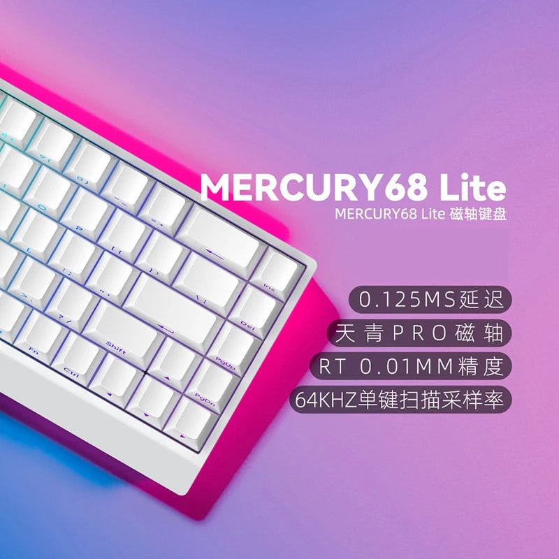 IROK CAROTMAS Mercury68 8K Магнитен превключвател Механична клавиатура за електронни спортове RGB с дълга батерия, персонализиран аксесоар за игри с гореща замяна