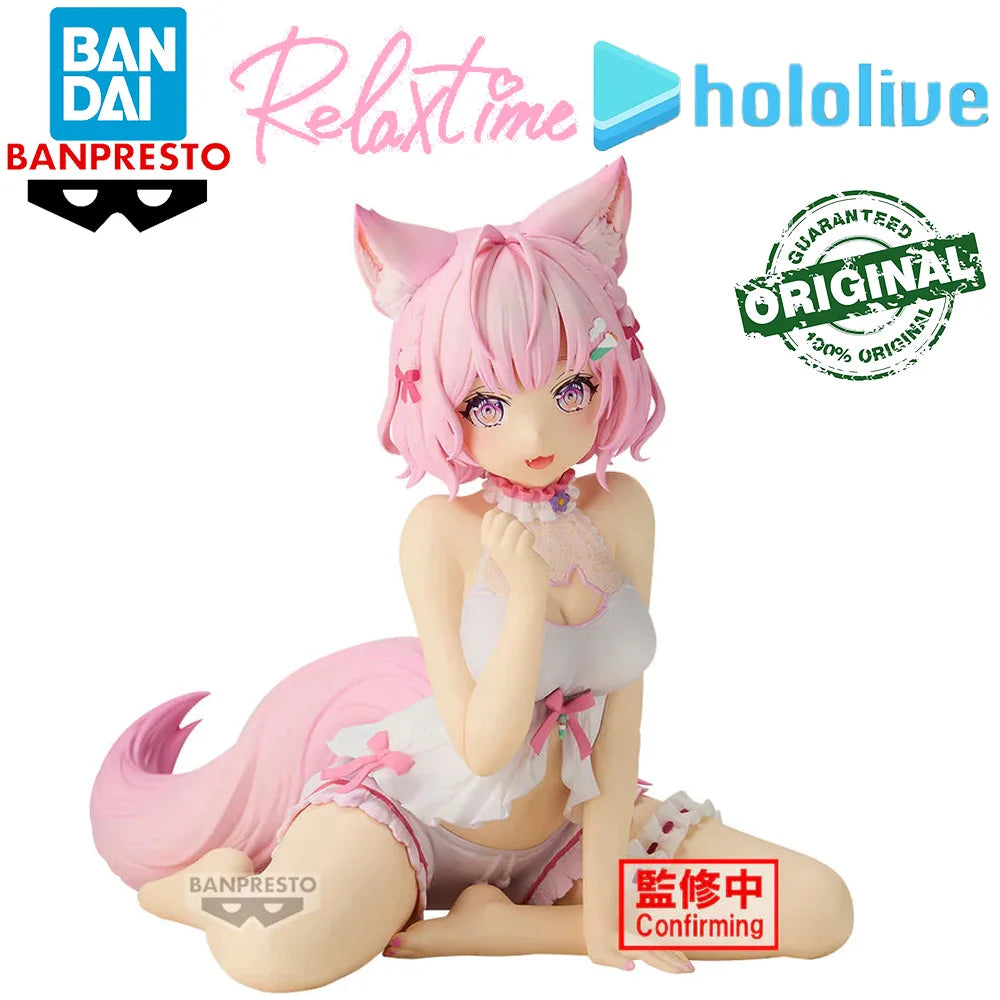 Pre-Order Bandai Banpresto Relax Time Hololive Hakui Koyori Anime Kawaii Girls Figures Collectible Model Toys Decoration Gifts