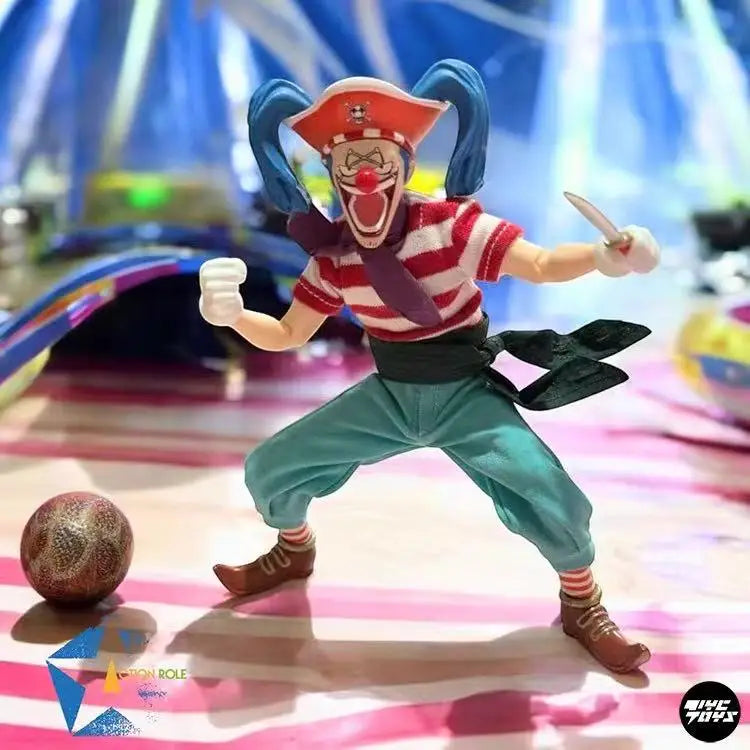 In Stock Action Role 1/12 SHF One Piece Buggy The Clown The Cunning Clown Anime Action Figures Toys Model PVC Gift Collector
