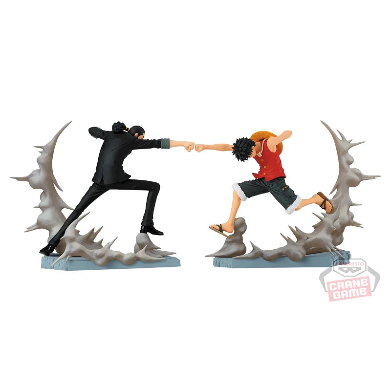 Bandai Original BANPRESTO One Piece Senkou Zekkei Monkey D. Luffy Rob Lucci PVC Anime Actionfigur Sammlermodell Spielzeug