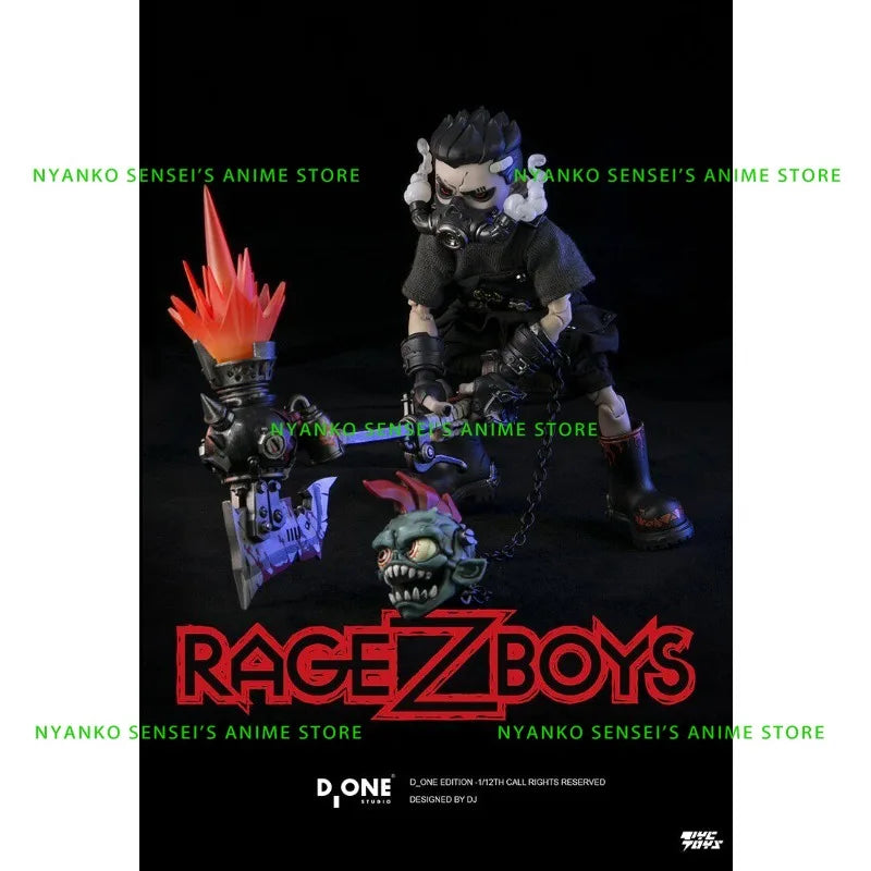 D_ONE RAGE-ZBOYS Series Toothy Daily Ver. / Out of Control Ver. 1/12 Action Figure Anime Model Trendy Toys Desktop Collectibles