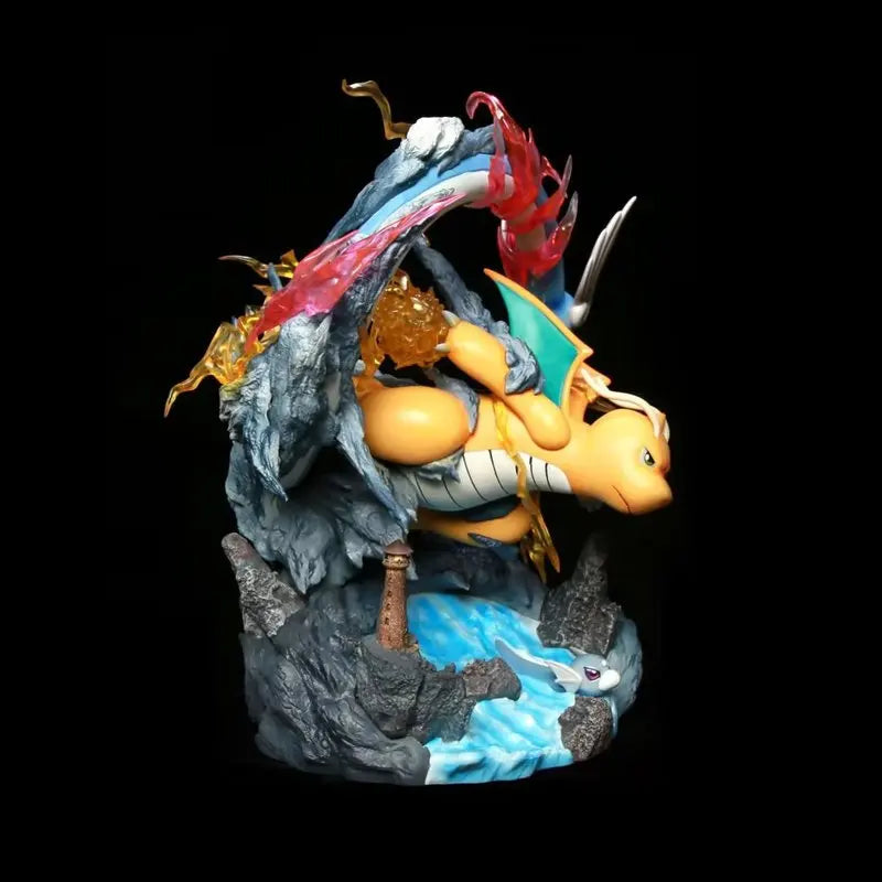 New 30cm Dragonite Evolutionary Line PokéMon Animation Peripheral Gk Figure Luminous Decorations Ornaments Model Toy