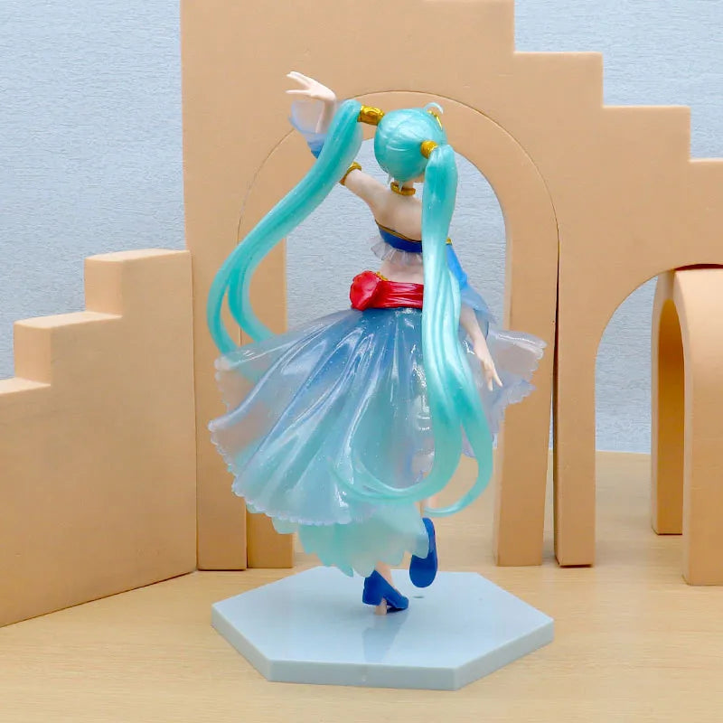 21CM Anime Hatsune Miku Artist MasterPiece Princess Arabian Ver Dress Up Model Toy Gift Collection Action Figure PVC Doll