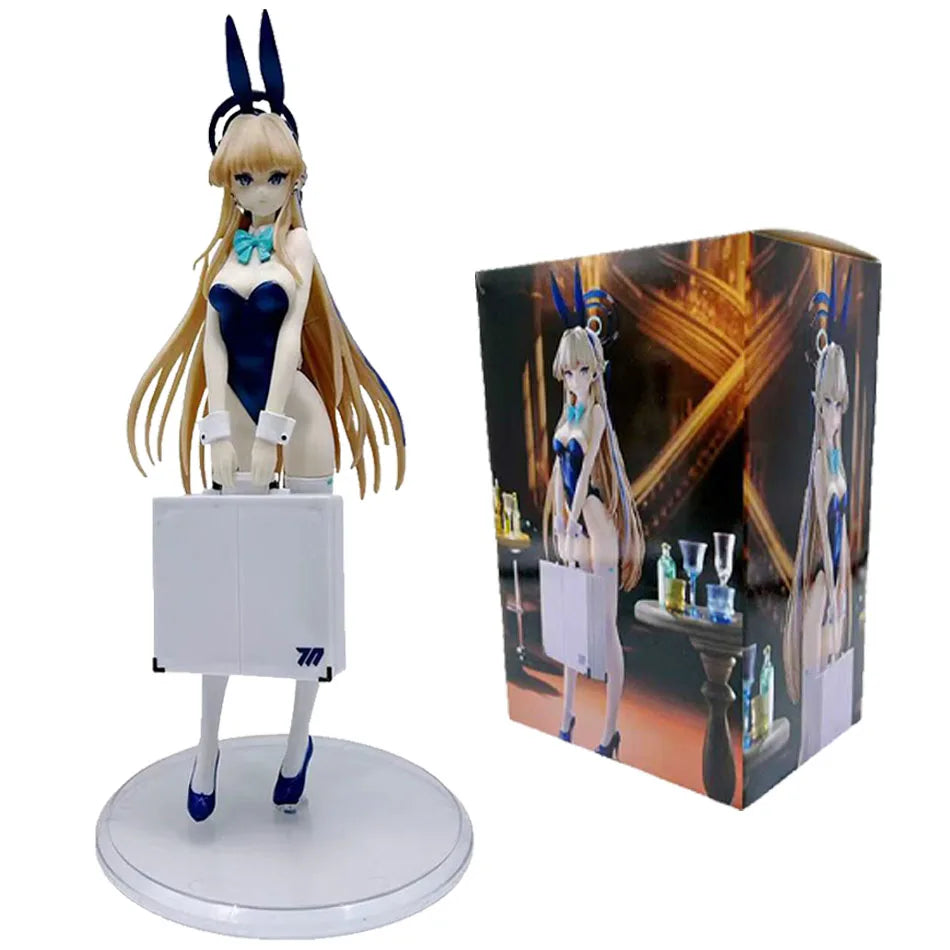 23cm Sexy Blue Fly Bird Anime Character PVC Figure Toy - Desktop Decoration, Collectible & Christmas/Winter Gift