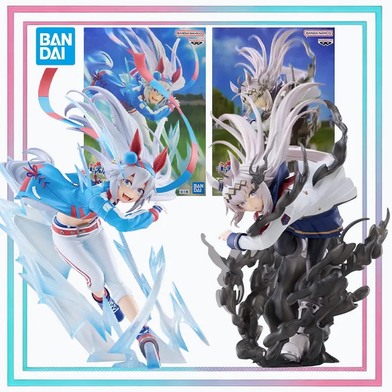 Bandai Original Banpresto Evolve Uma Musume Pretty Derby Oguri Cap & Tamamo Cross Anime Action Figure Model Toy Collection Gift
