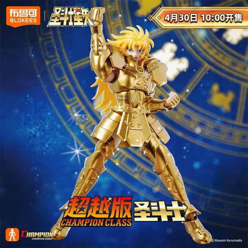 2026 new Genuine Blokees Saint Seiya Toys Phoenix Ikki Action Figure SAGA Golden Saint Assembly Model Kit Champion Class Gifts