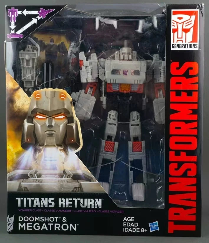 In Stock Original Hasbro Transformers Generations Titans Return Doomshot & Megatron Super Action Figure Articulated