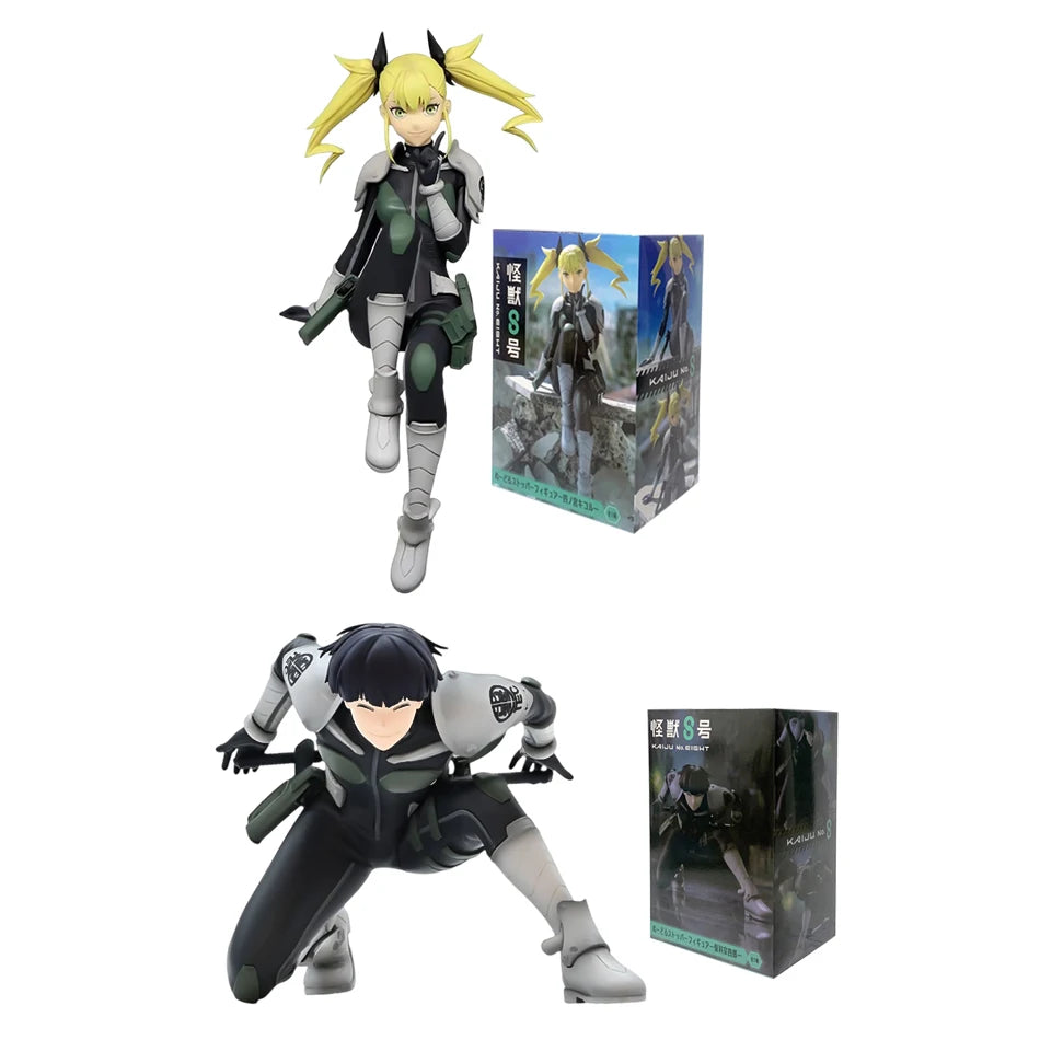 8/15cm Kaiju No. 8  Anime Figurine Soshiro Hoshina  Kikoru Shinomiya Action Model Pvc Toy Collection Desktop Accessories Gift