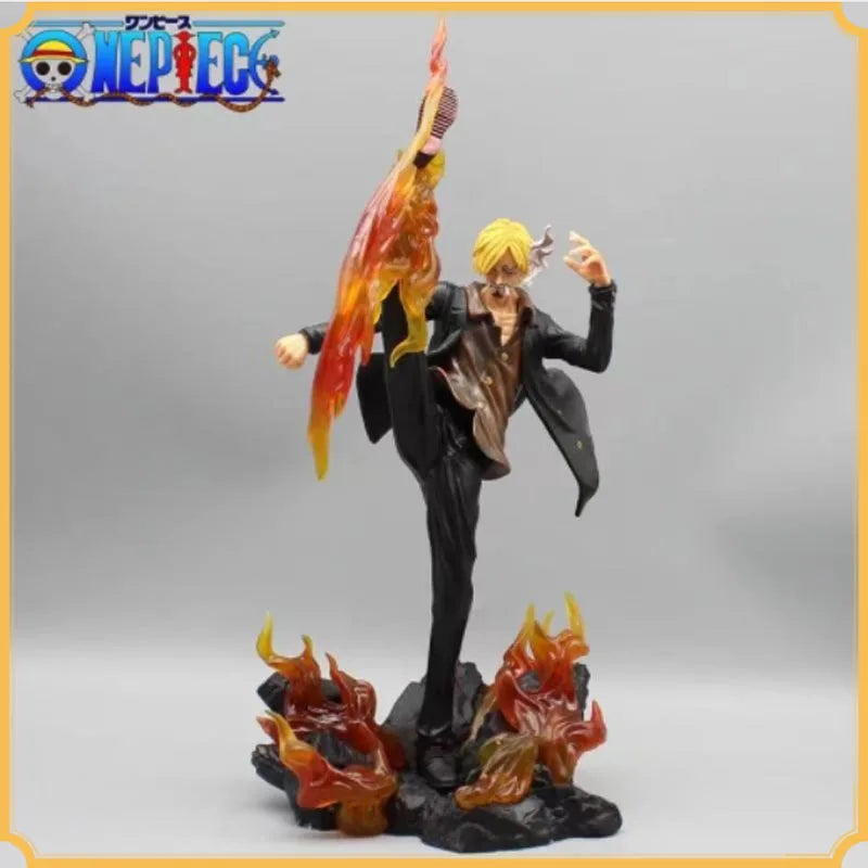 One Piece Animation 36cm Sanji Action Figure Demon Wind Feet Figurine Anime Collection Pvc Model Statue Dolls Kids Xmas Gift