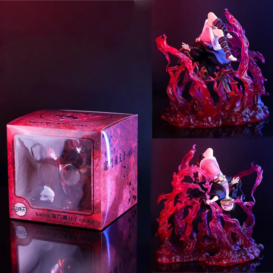 Dämonentöter Anime Figur Kamado Nezuko Völlig dämonisierte Statue PVC Action Figur Sammeln Dekoration 16cm Modell Spielzeug Geschenk