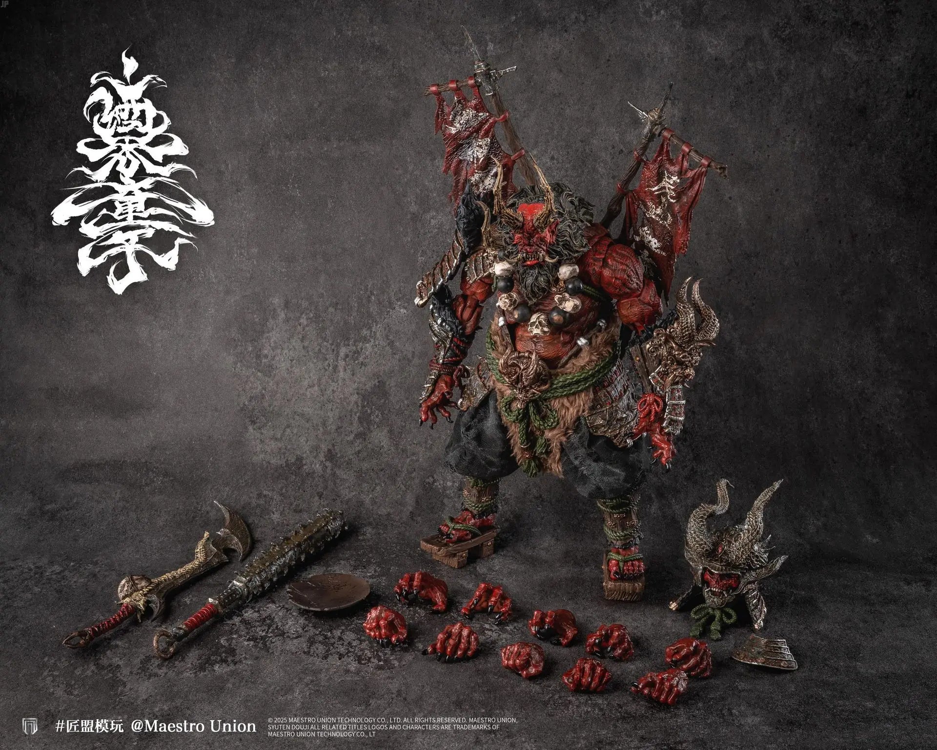 Maestro Union 1/12 Shuten Doji Articulated Action Figure Oni Samurai Collectible Model Toy For Anime Action Figure Collectors