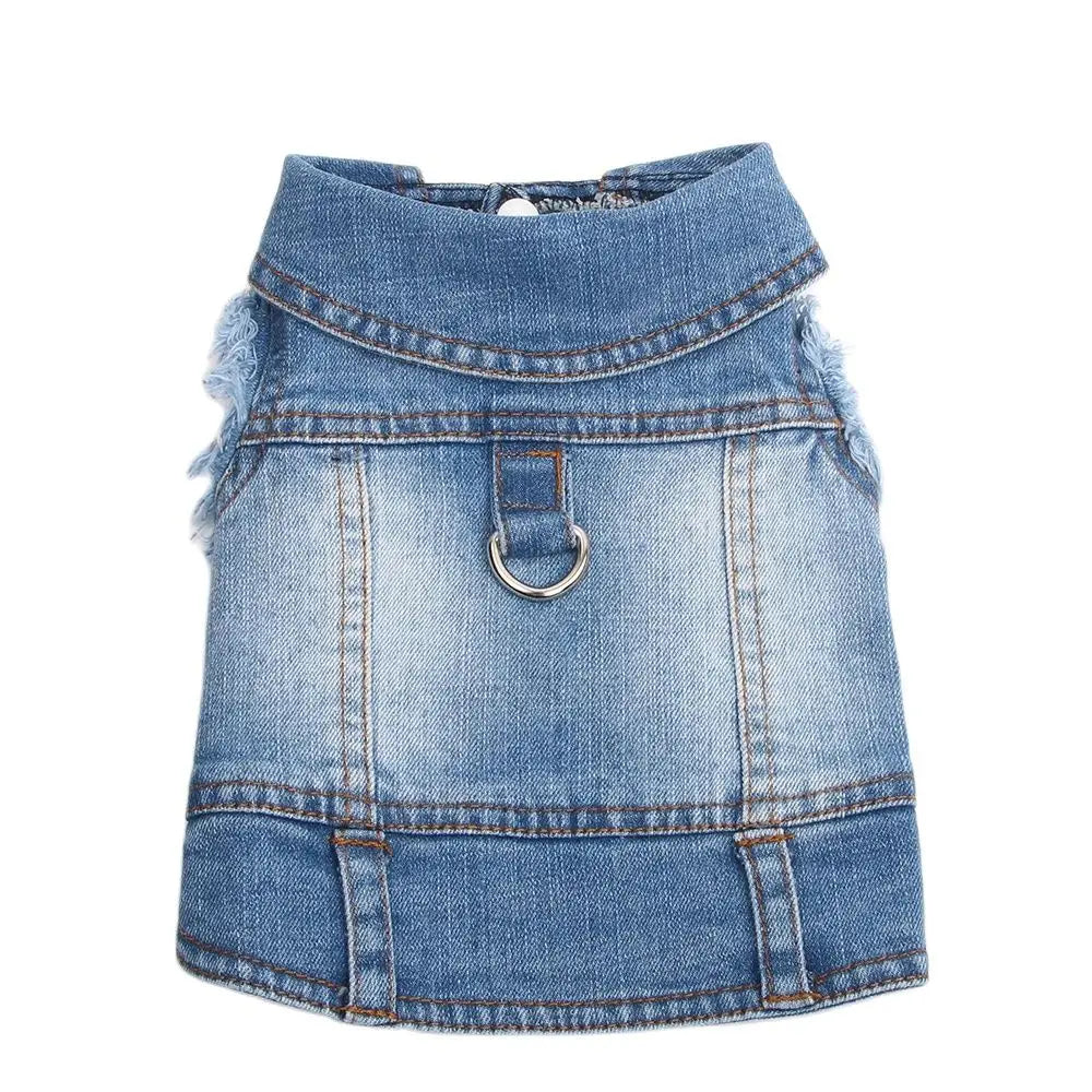 Hunde und Katzen Jeans Mantel Jacke Abschleppbar Denim Weste Katze Welpen Frühling/Herbst Kleidung Bekleidung