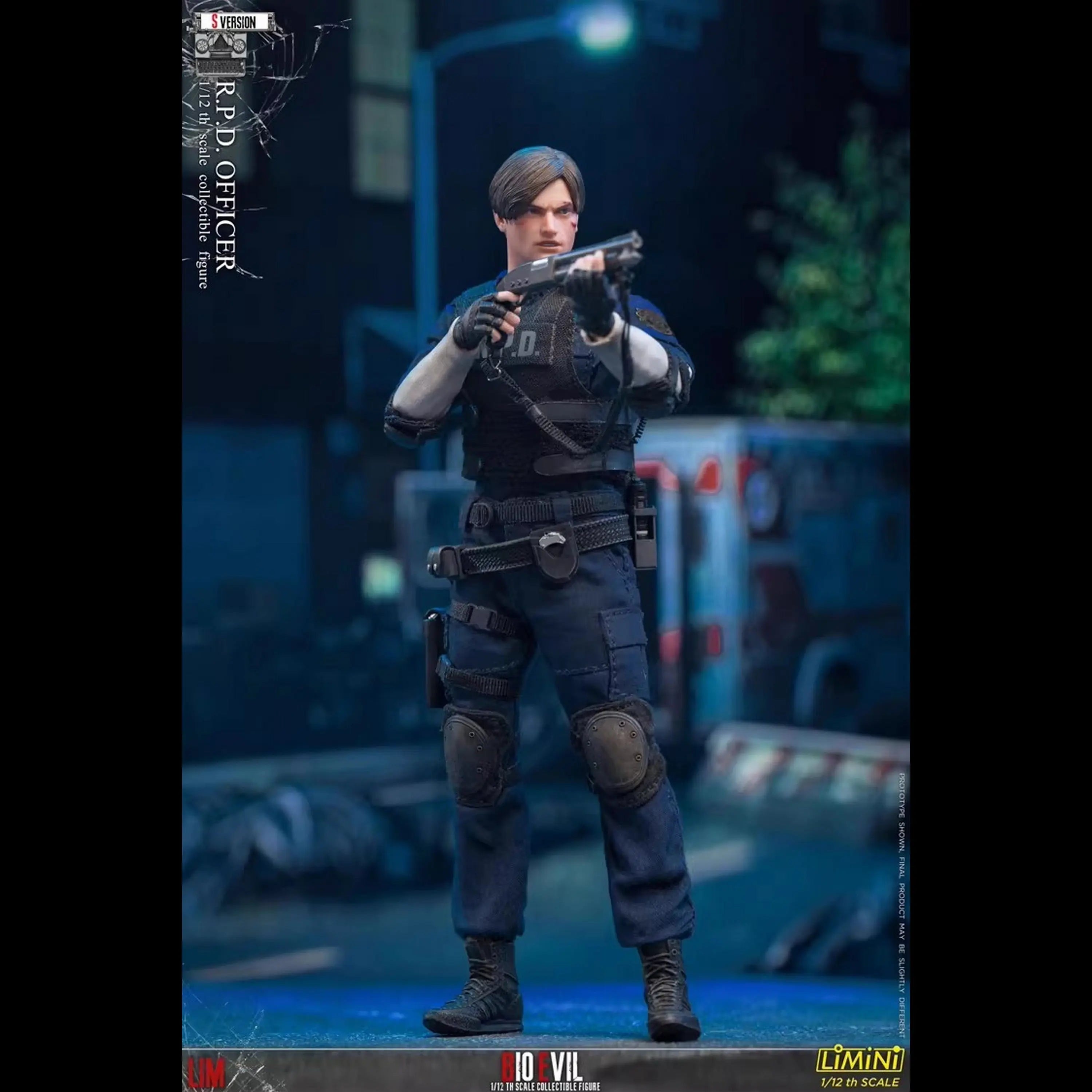 New Genuine Limtoys Resident Evil Leon Rpd Officer 1/12 Scale Action Figure In Stock