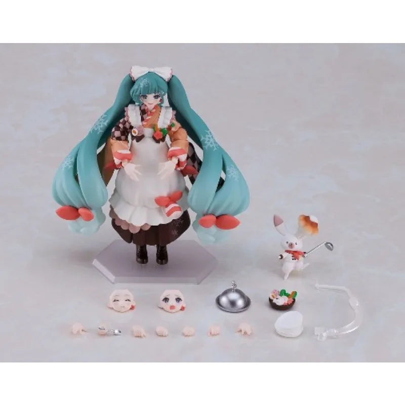 GSC Genuine FIGMA Anime Figure #EX-068 Snow Miku 140mm Action Figure Toys for Boys Kids Gift Collectible Model Ornaments