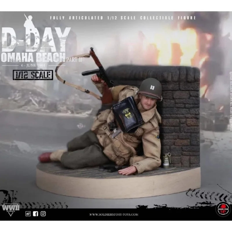 inventory New Soldier Story SSM-004 1/12 US Cavalry Captain Mobile Doll Desktop decoration Holiday gifts