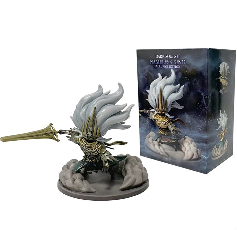 Dark Souls III 14cm Nameless King (Dragon-Slaying War God/Sun Warrior) PVC Figure - Desktop Ornament Toy Gift