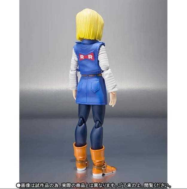 100% Original Bandai Shf Sh Figuarts Dragon Ball Android No.18 18 Action Figures Anime Model Toys Figura Collection Gifts