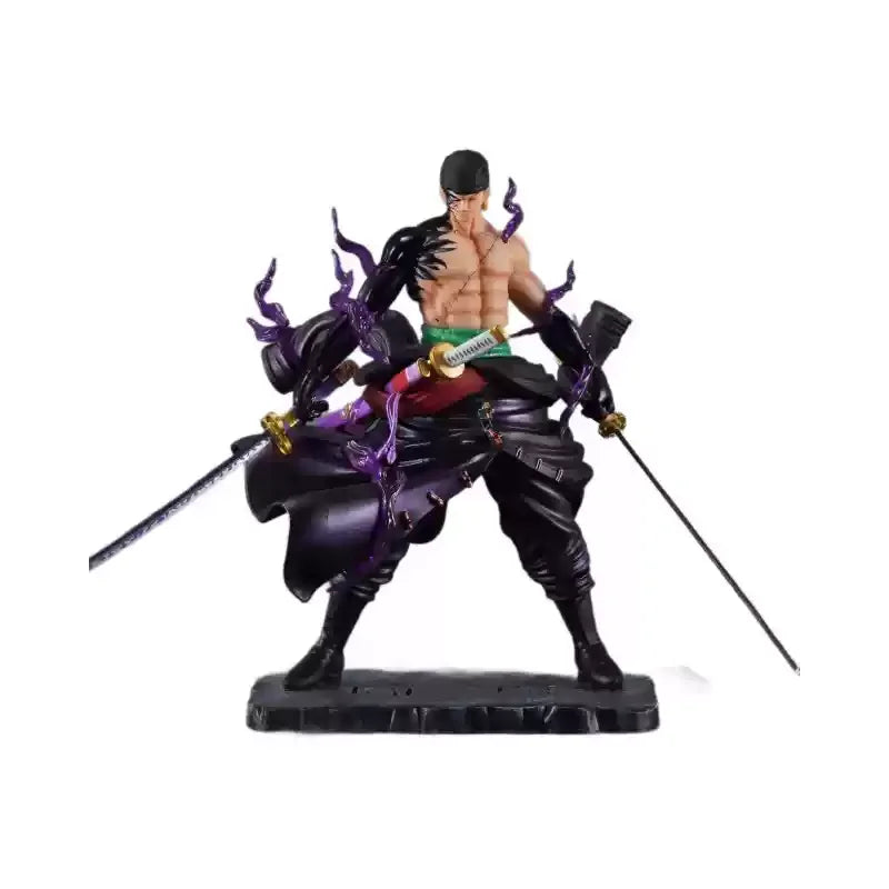One Piece Anime Figure Roronoa Zoro Anime Figurine Double-Pole 24cm Pvc Model Collection Decoration Cartoon Kids Toys Xmas Gift