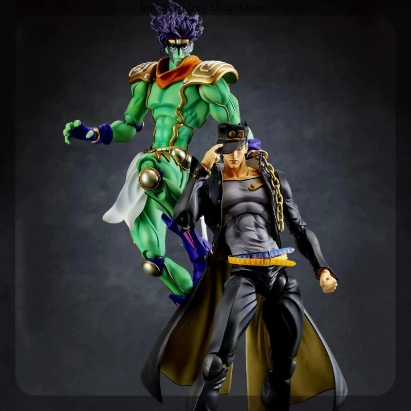 Jojo'S Bizarre Adventure Kujo Jotaro Star Platinum Anime Activity Figure Model Statue Collection Desktop Decoration Ornament Toy