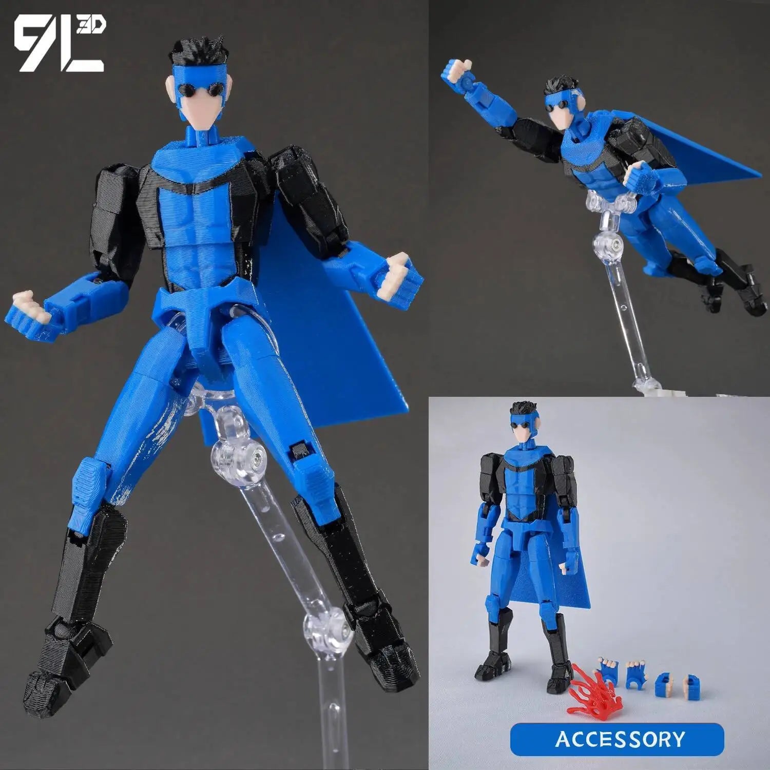 9L3D Superman Invincible Boy Batman Action Figure LUCKY13 Multi-Jointed Poseable T13 Titan13 Hero Model Dummy13 Collectible Toys