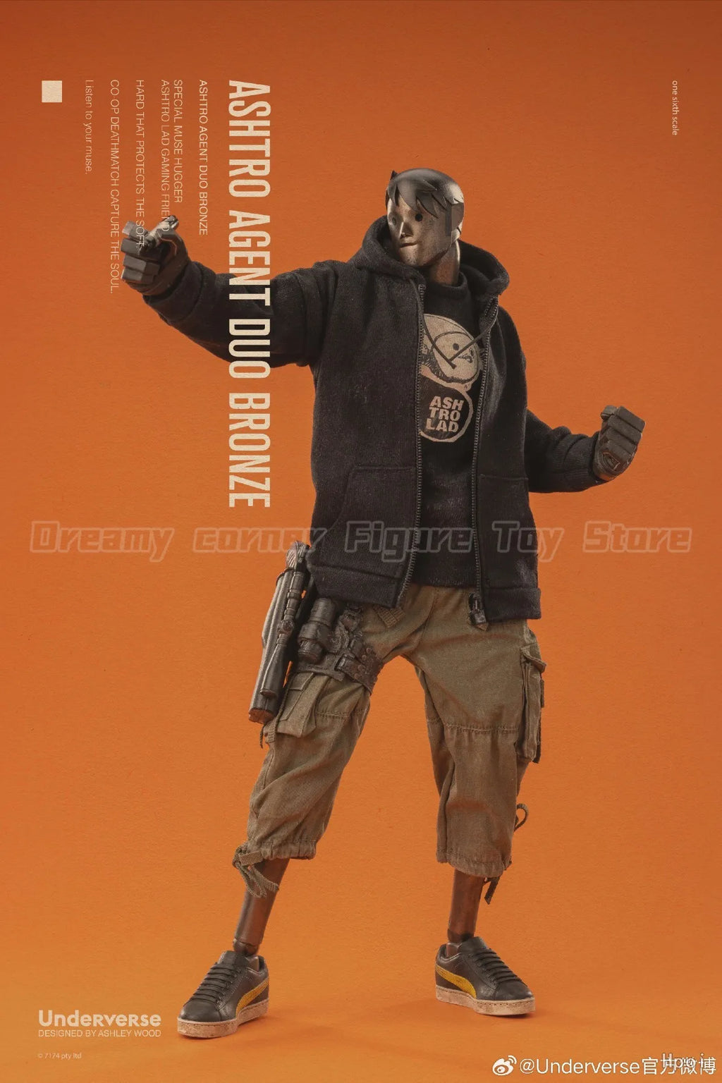 【In Stock】Original Underverse Ashtro Agent 1/6 Action Figure Toy Model Gift Collection