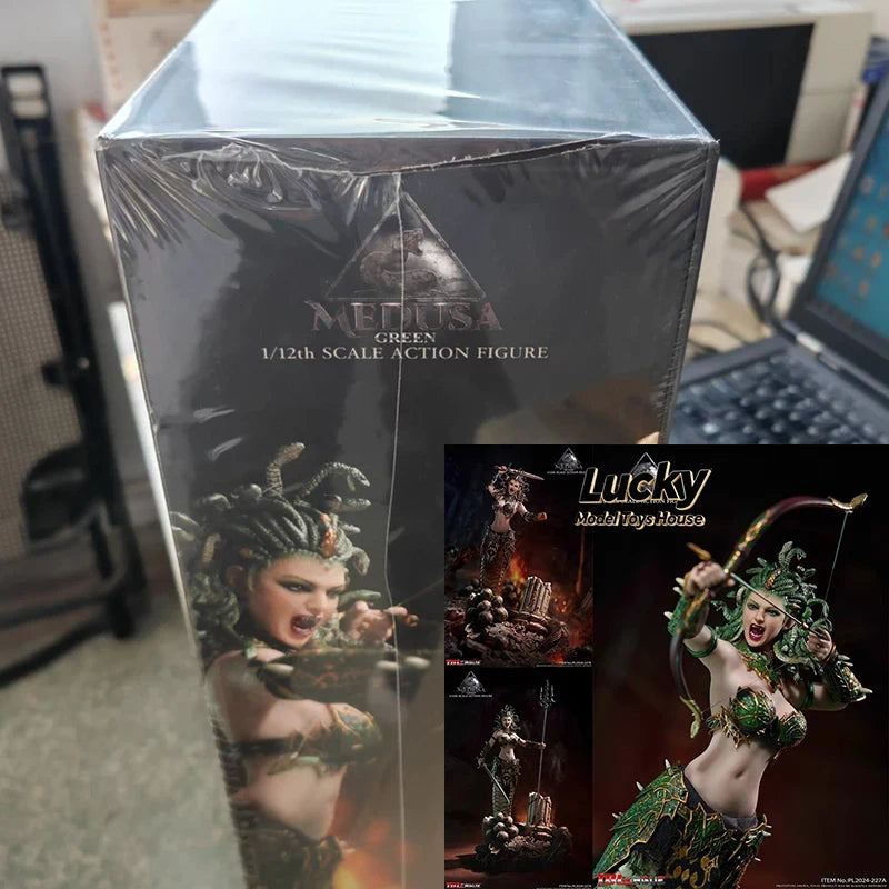 TBLeague PL2024-227 Snake Tail Version 1/12 Medusa Female Monster Action Figure Battle Damaged Platform Ornament 6inch Soldier