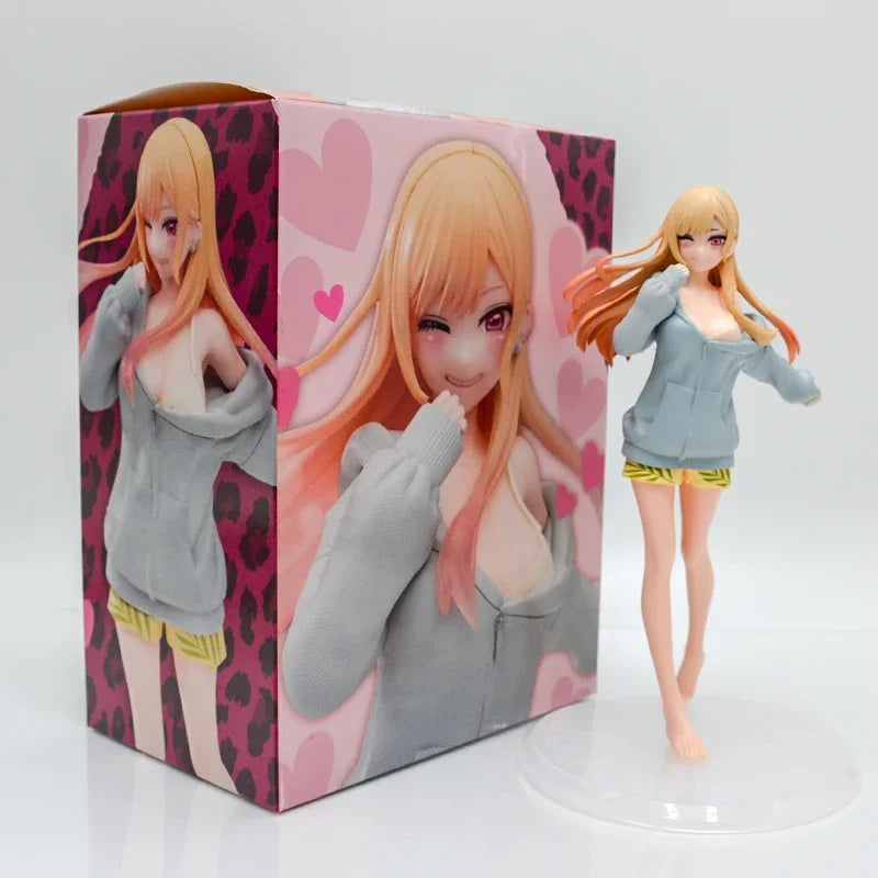23cm My Dress-Up Darling Marin Kitagawa Swimsuit Anime Girl Figure Marin Kitagawa Bikini Action Figure Adult Sexy Model Doll Toy