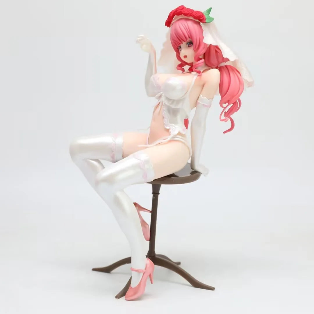 Anime Figure Jinno Shizuka Wedding Dress Beautiful Girl Boxed Collectible Model Desktop Decor Computer Case Ornament For Adult