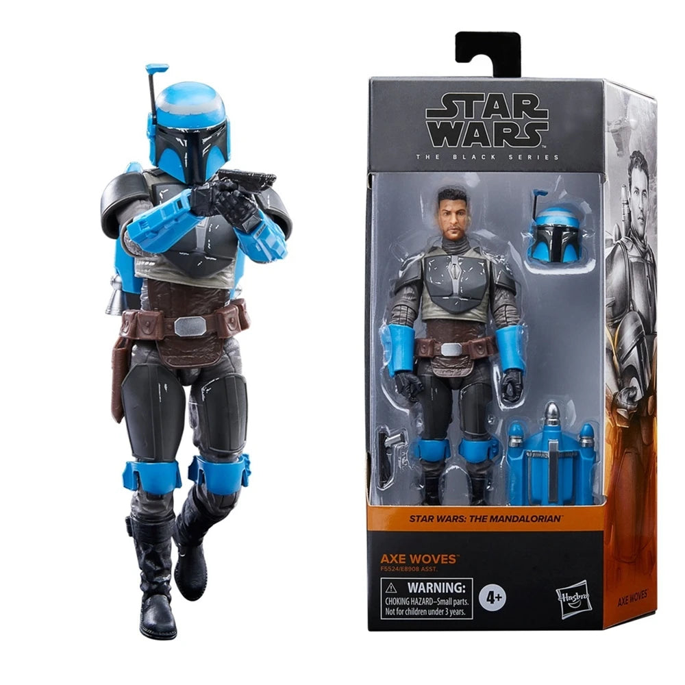 Original 6 Inch Star Wars The Black Series The Mandalorian Axe Woves Action Figure Toys Collection