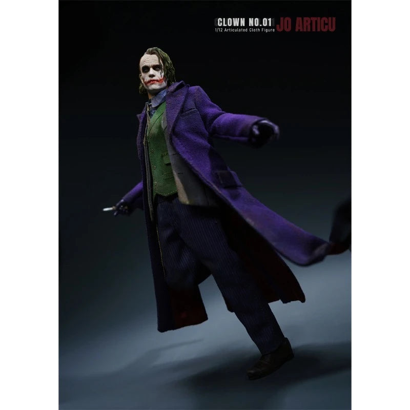Pre-sale JO ARTICU CLOWN No.01 1/12 Scale Joker Mobile Doll with Clothes Head Sculpture Collection Action Figures Display