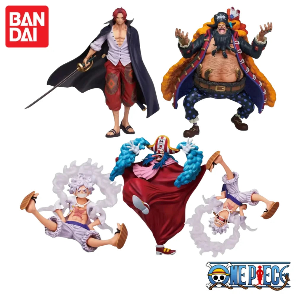 In Stock Original Bandai Ichiban Kuji New Four Emperors A B C D Figure Luffy Buggy Shanks Teach Anime Figure Action Model Toys