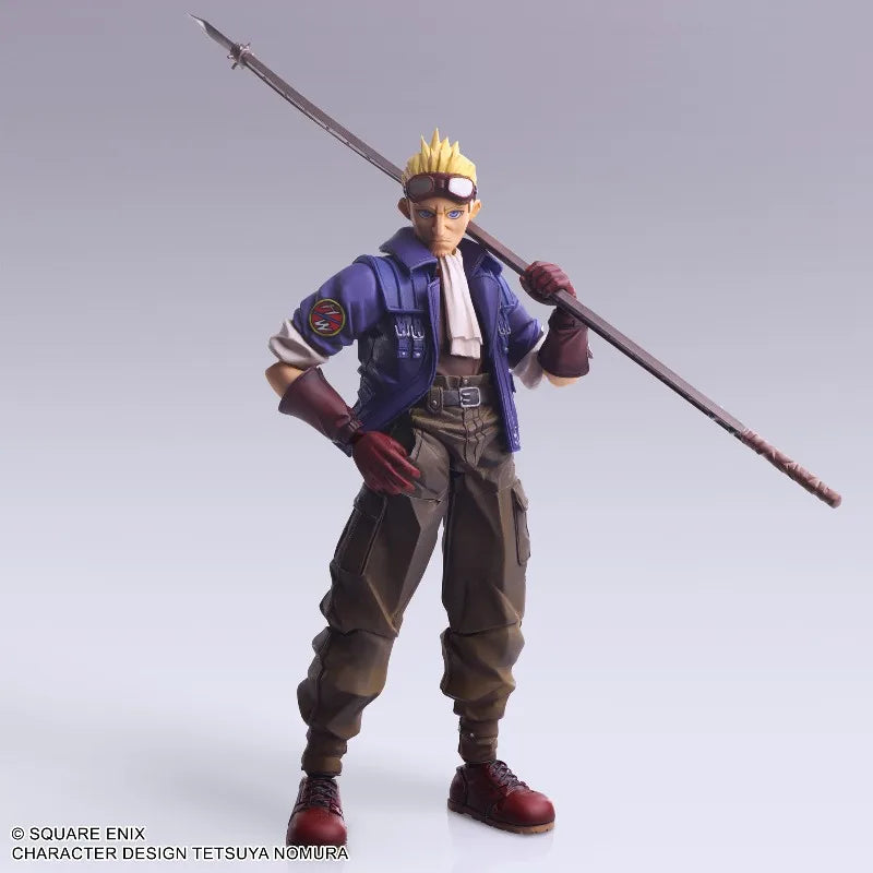 In Stock Square Enix Bring Arts Final Fantasy VII Cid Highwind Articulated Action Figure Anime Cartoon Action Figure Gifts Toys