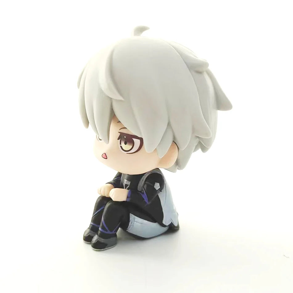 BLUE LOCK Action Figures Isagi Yoichi Bachira Meguru Anime Figure Q Version Figurine PVC Collectible Model Kids Doll Toys Gifts