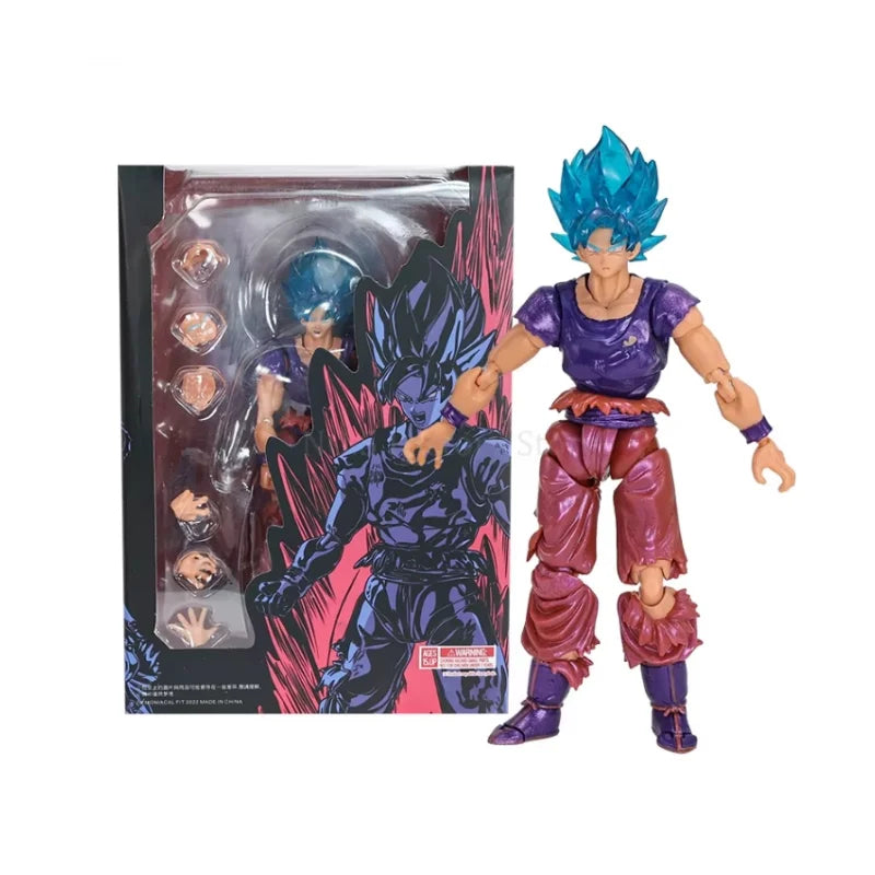 Dragon Ball Z Super Saiya Anime Figure SHF Goku Gohan Trunks Boy From Future Collection Model Action Figure Toys Birthday Gifts