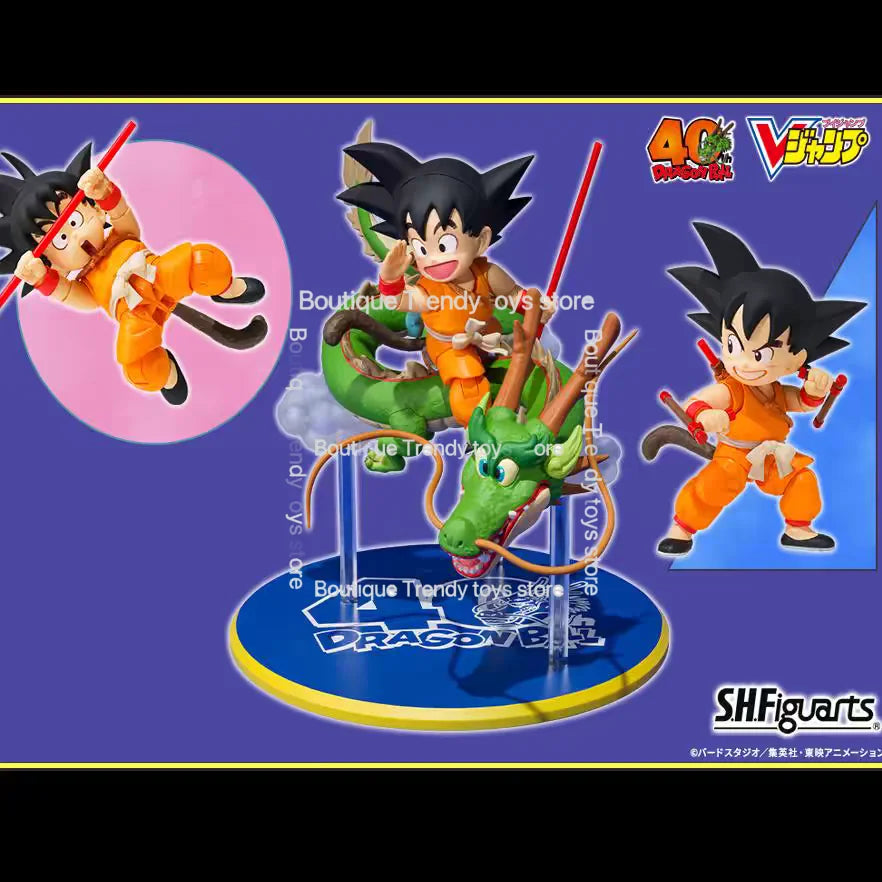 In Stock Bandai S.H.Figuarts SHF Dragon Ball Son Goku Dragon 40th Anniversary Edition Action Figure Model Toys