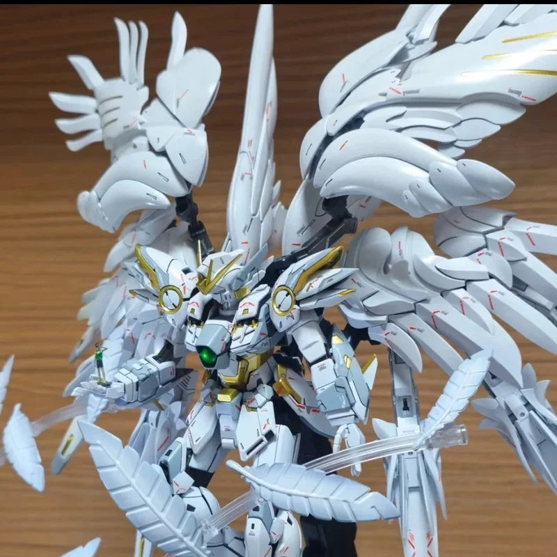 In Stock Daban 8827 MG 1/100 Snow White Prelude Fix Model Kit XXXG-00YSW Wings Assembly Action Figures Plastic Model Custom Toys