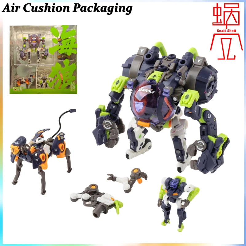 Snail Shell Genuine 1/12 Series Health Operation Milk Tea Girl Miu Ke·T‌ RobotBuild Modified Seawolf  Action Figures Model Toy