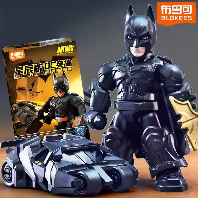 IN STOCK Original BLOKEES DC Batman GV01 Defender Set Armored Batmobile & Bruce Wayne Figure Doll  Collectible Toy Perfect Gift