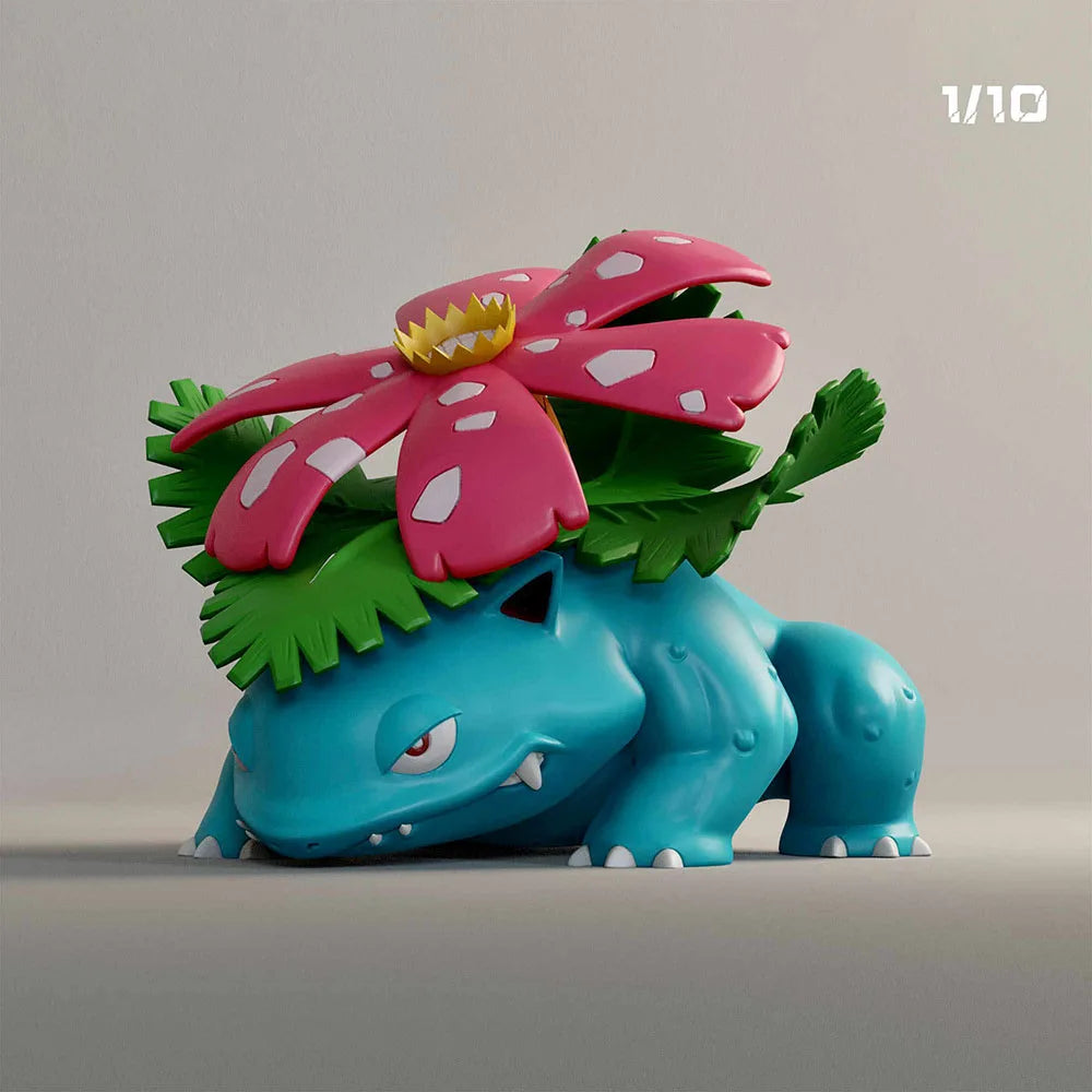 Pokemon Large Size 1/10 GK Venusaur Anime Action Figure Model Toys Gift for Birthday