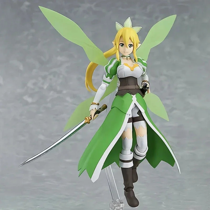 Bandai Banpresto Schwert Art Online Kirigaya Suguha Leafa Niedliche Anime Figur Modell Puppen Kawaii Cartoon Dekor Erwachsene Kinder Spielzeug Geschenke