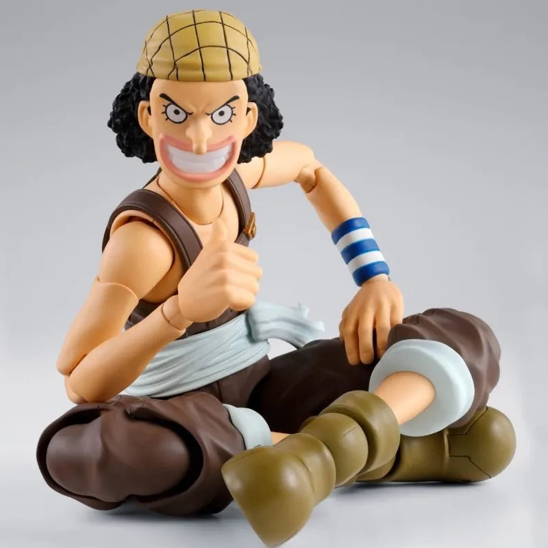 In Stock Bandai S.H.Figuarts One Piece Usopp Romance Dawn Full Action Figure Finished Model Kit Collectible  Anime Fans Gift Toy