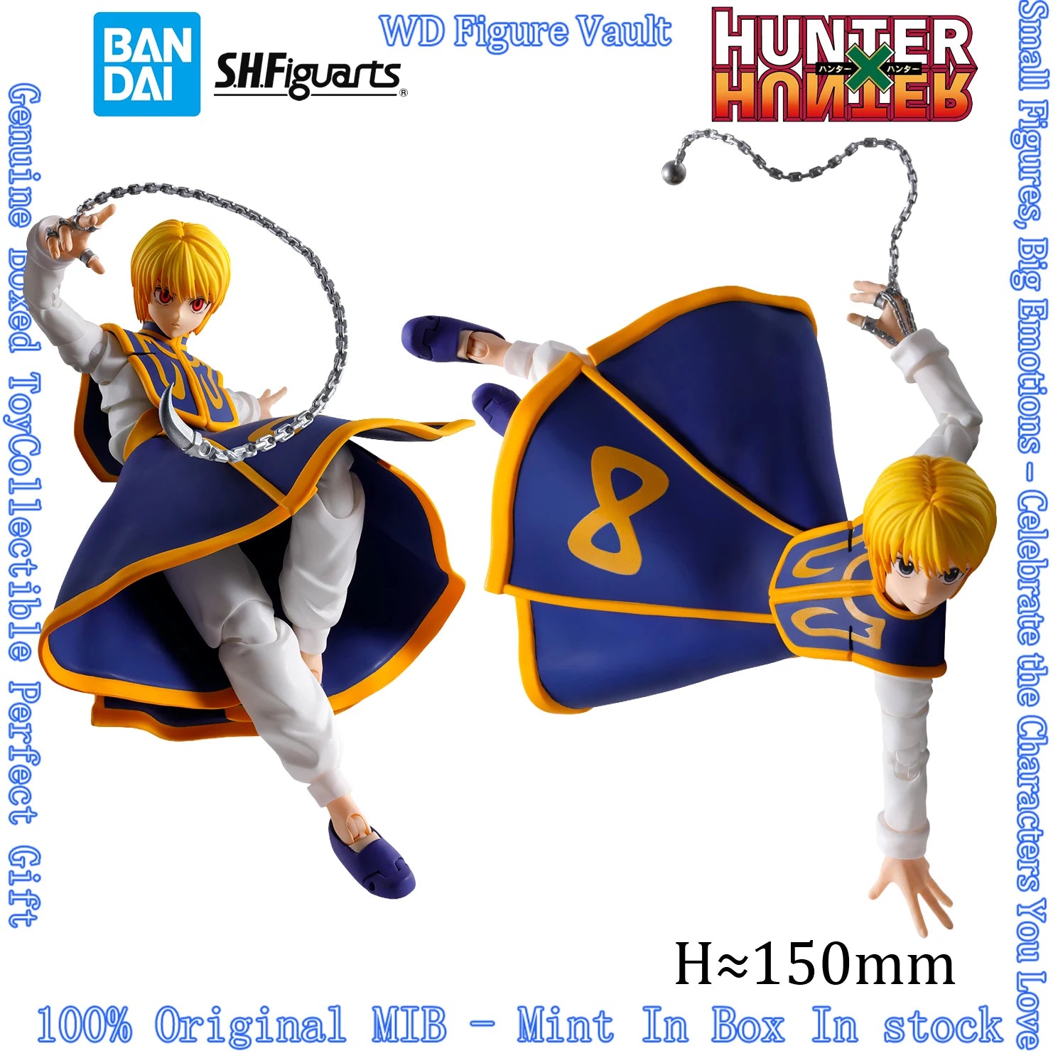 Bandai S.H.Figuarts Kurapika HUNTER HUNTER Regular Retail Ver Pre-order Ships Apr 25 2026 Action Figure Collectible Toys Gift