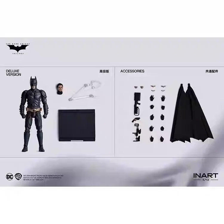 New Inart Batman The Dark Knight Rises 1/12 Scale Action Figures Toy Gift Collection Standard Deluxe Gifts Toys